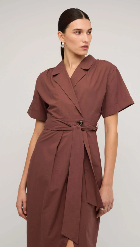 Ishtar Wrap Shirt Dress