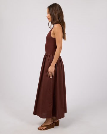 Ollie Scoop Neck Maxi Dress | Cherry