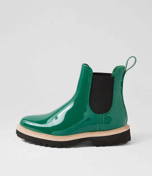 Gummie Gumboot Ankle Boots |  Emerald
