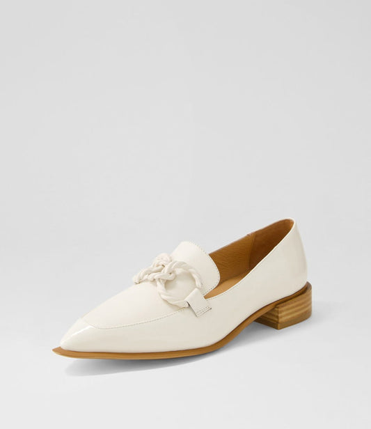 Elgin Patent Leather Loafer | Ivory