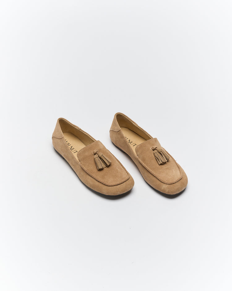 Dion Leather Loafer | Camel Suede