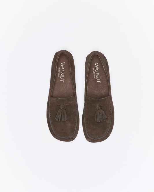 Dion Leather Loafer | Bitter Chocolate Suede