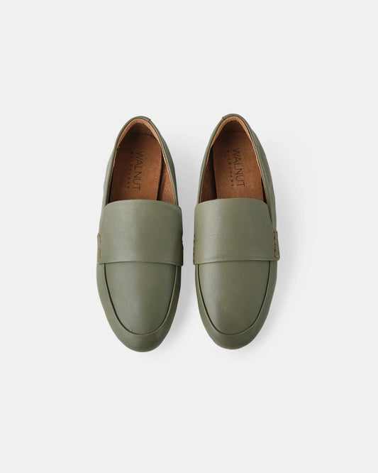 Dutch Leather Loafer | Olive