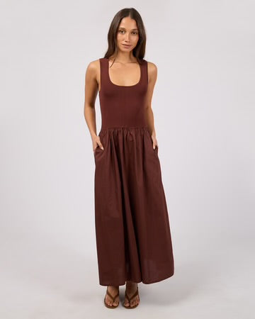 Ollie Scoop Neck Maxi Dress | Cherry