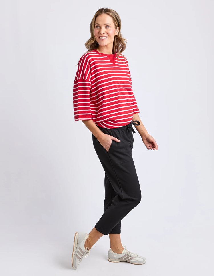 Sutton Track Pant | Black
