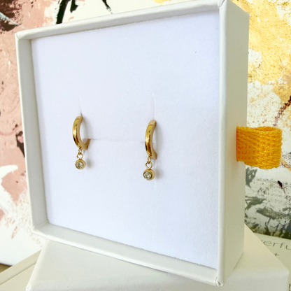 Form Huggie Earrings