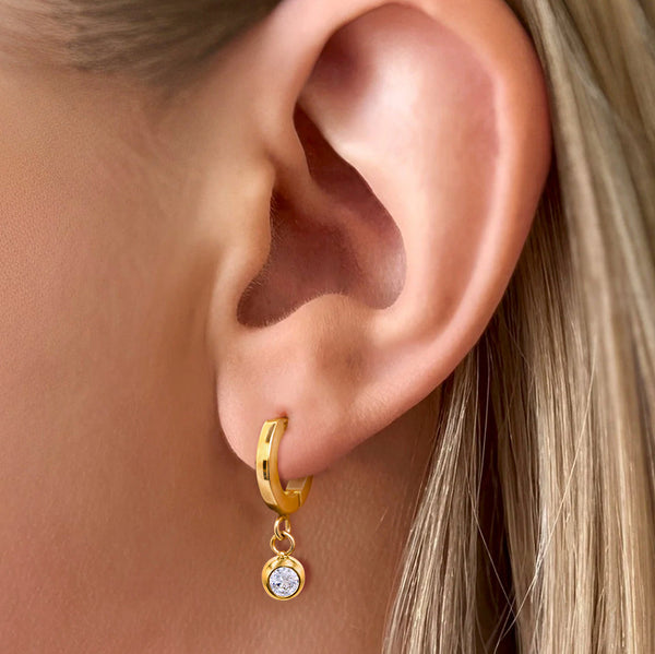 Form Huggie Earrings
