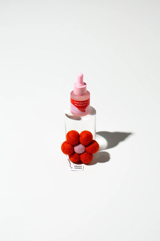 Wild Rose & Blackberry - Felt Air Freshener