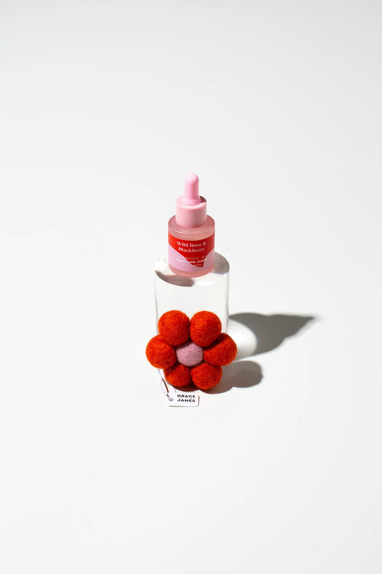 Wild Rose & Blackberry - Felt Air Freshener
