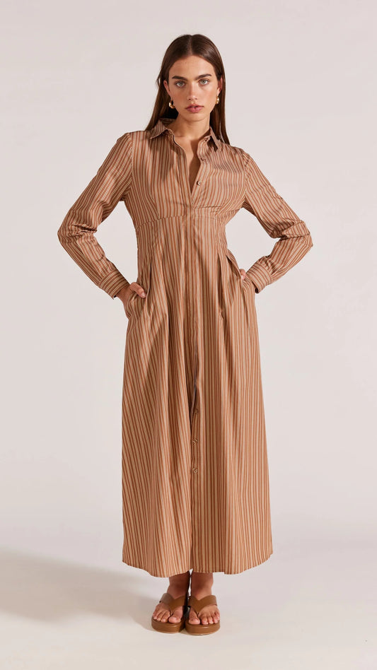 Hania Stripe Shirt Dress
