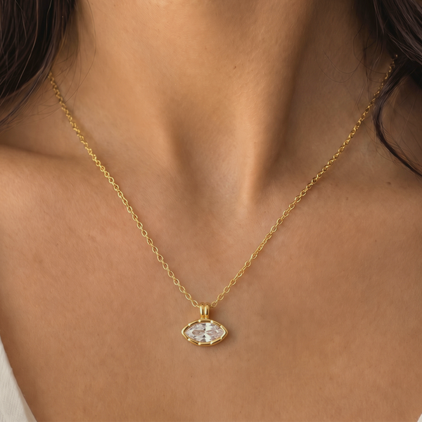 Halo Gold Necklace