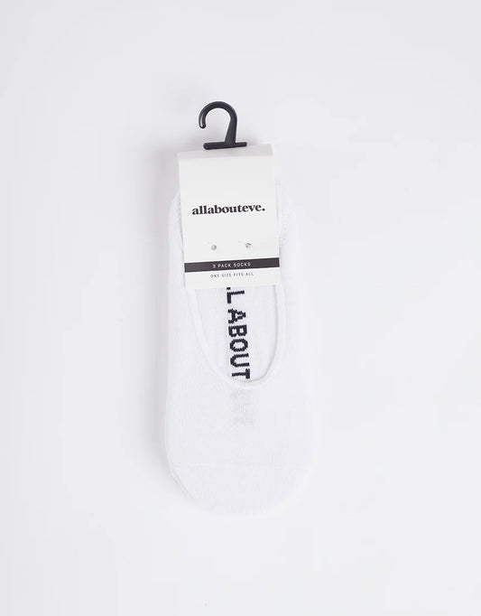 AAE Sockette OSFA 3pk | White