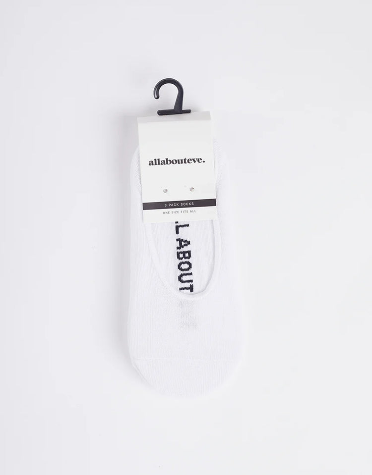 AAE Sockette OSFA 3pk | White
