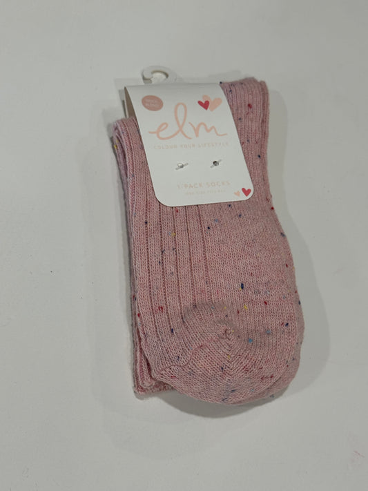 Winter Rib Sock OSFA | Pink