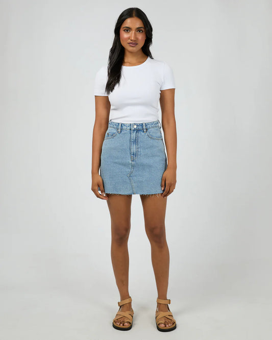 Margot Denim Skirt | Light Blue