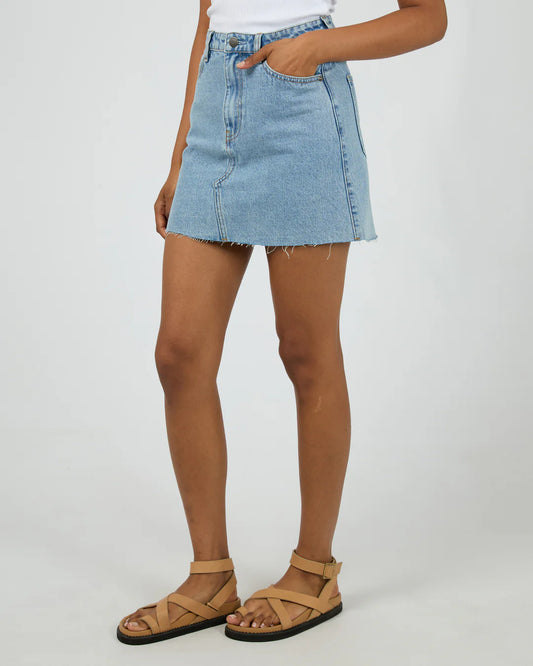 Margot Denim Skirt | Light Blue
