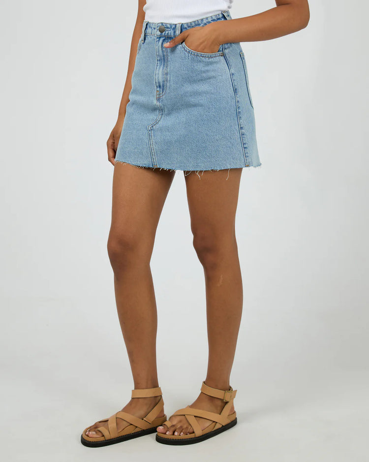 Margot Denim Skirt | Light Blue