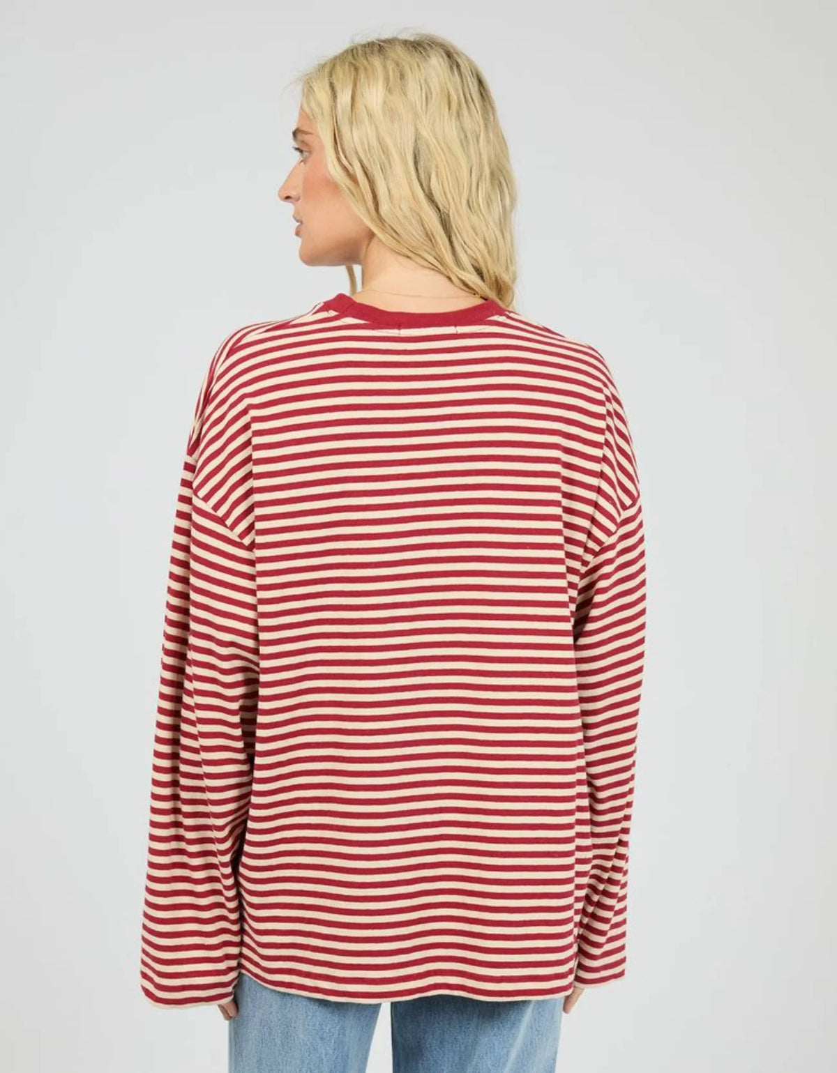Paloma LS Stripe Tee | Ruby