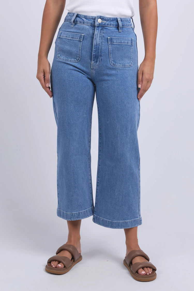 Sarah Crop Jean | Light Blue