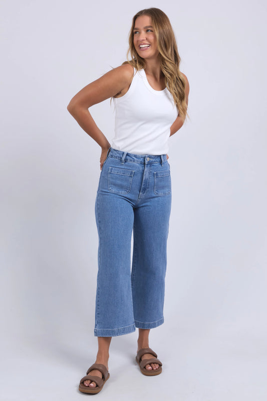 Sarah Crop Jean | Light Blue