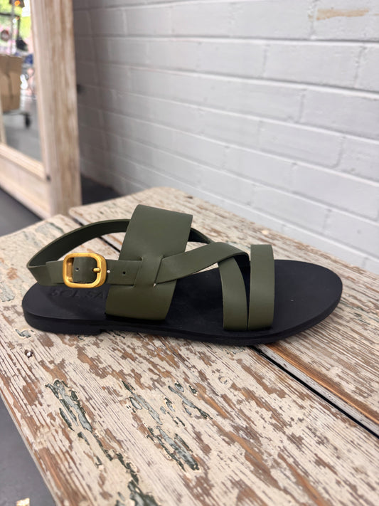 Palermo Sandal | Forest Green