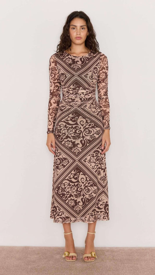 Lumi Mesh Midi Dress