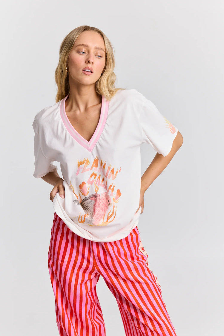 Flamin Galah Vee Tee