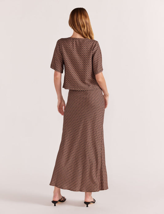 Memoir Bias Midi Skirt