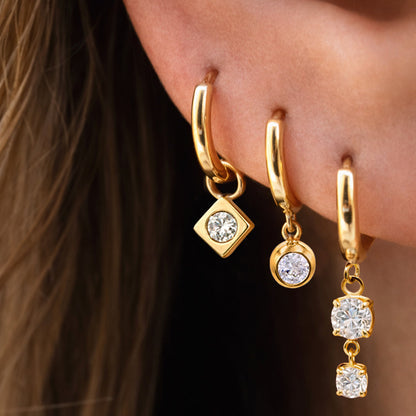 Form Huggie Earrings
