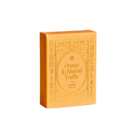 Loco Love Chocolate | Orange Almond Truffle | Twin Pack
