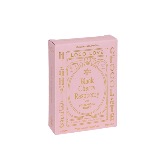 Loco Love Chocolate | Black Cherry & Raspberry | Twin Pack