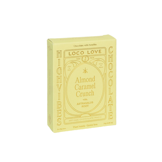 Loco Love Chocolate | Almond Caramel Crunch | Twin Pack
