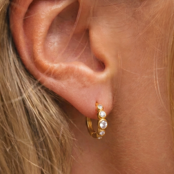 Nova Gold Huggie Earrings