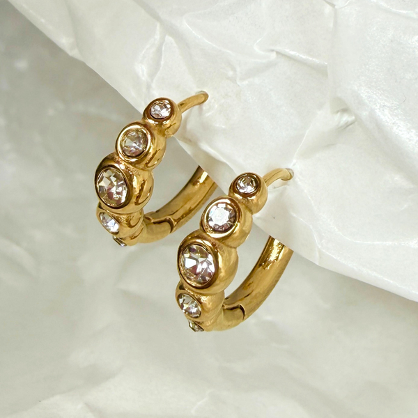 Nova Gold Huggie Earrings