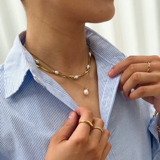 Off Court Pearl Necklace