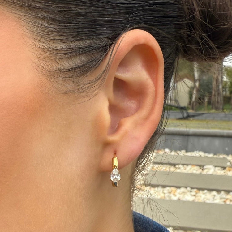 Rush Hour Hoop Earrings | Gold