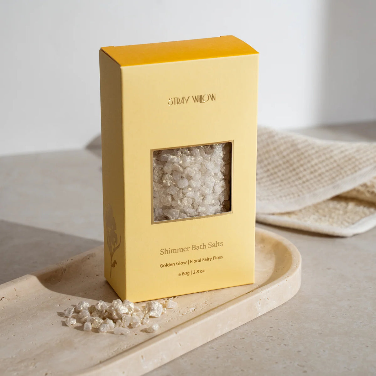 Shimmer Bath Salts | Golden Glow