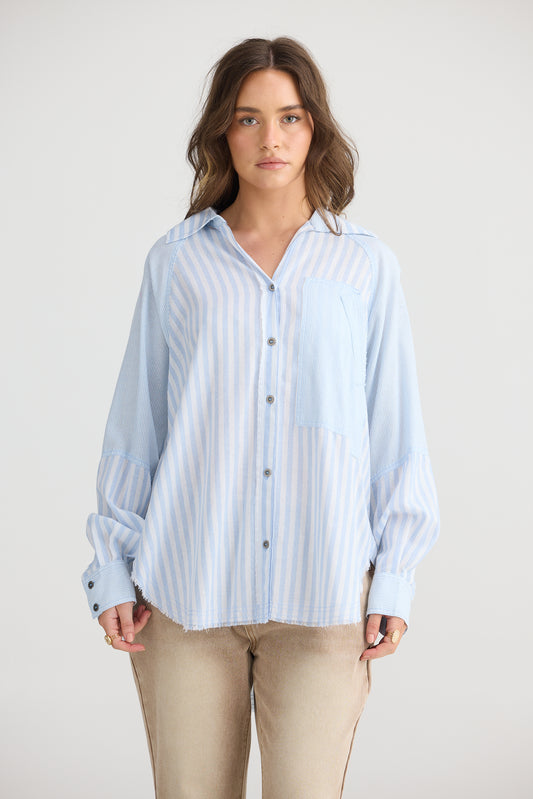 Yellowstone Shirt | Denim Stripe
