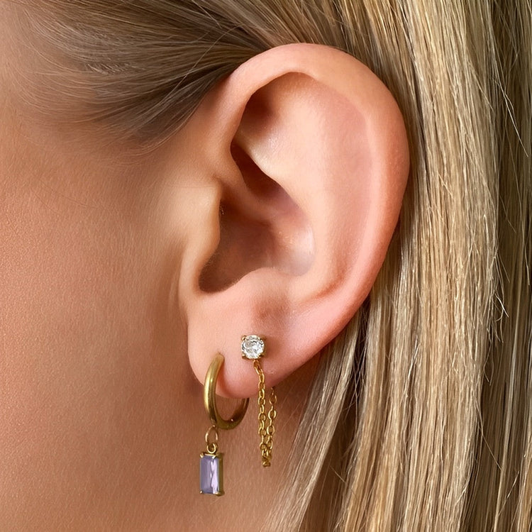 Luxe Drop Gold Huggie Earrings | Assorted