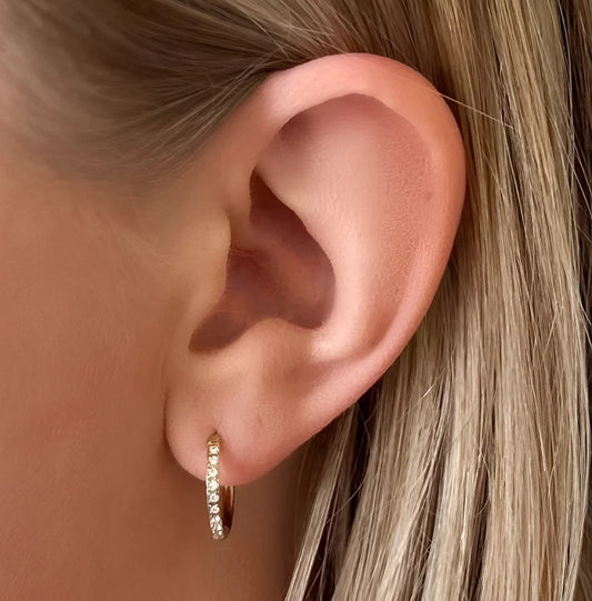 Transition Sleeper Gold Earrings | 8mm
