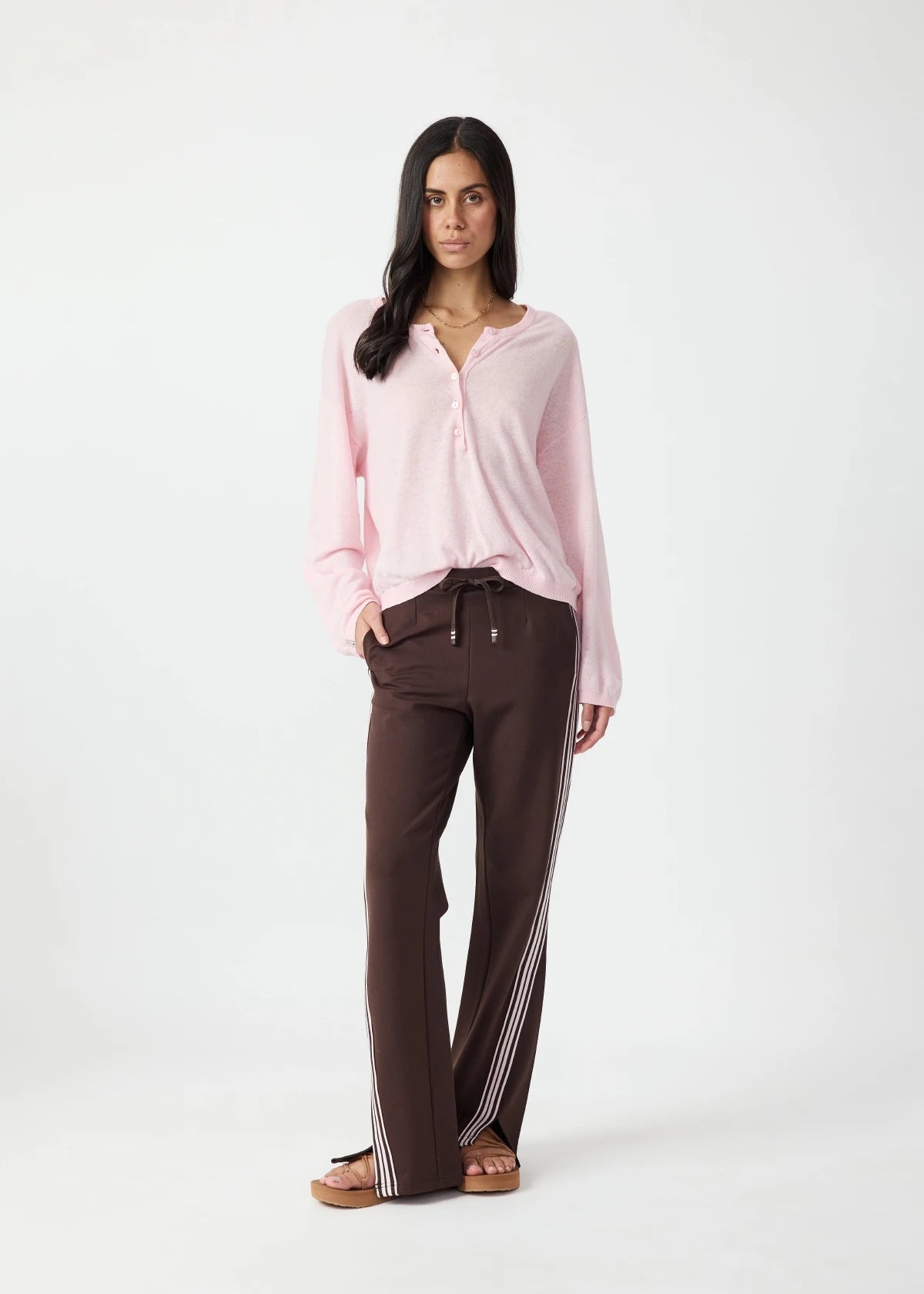 Rylee Knit Button Top