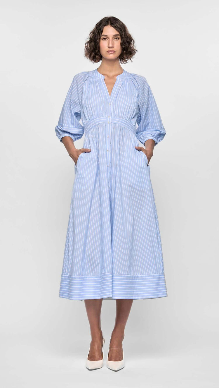 Myra Wrap Midi Dress