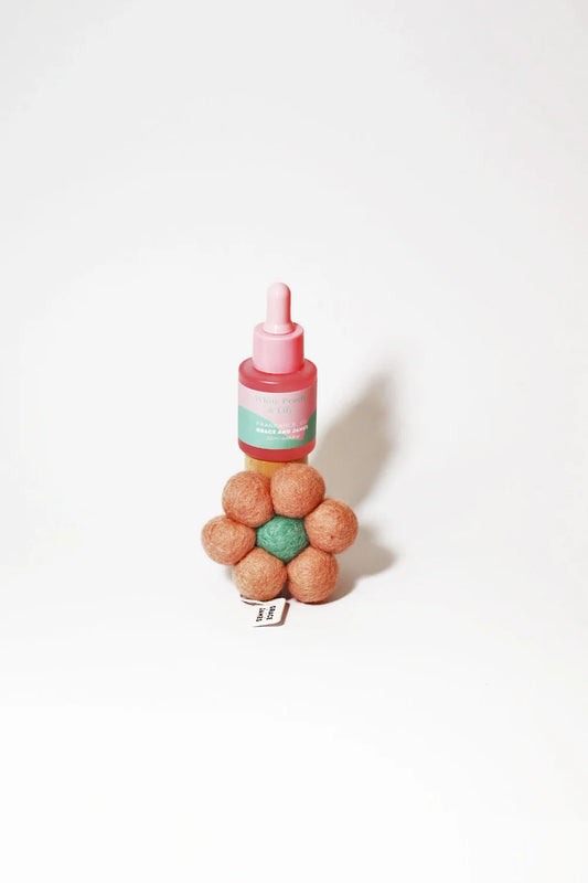 White Peach & Lily - Felt Air Freshener