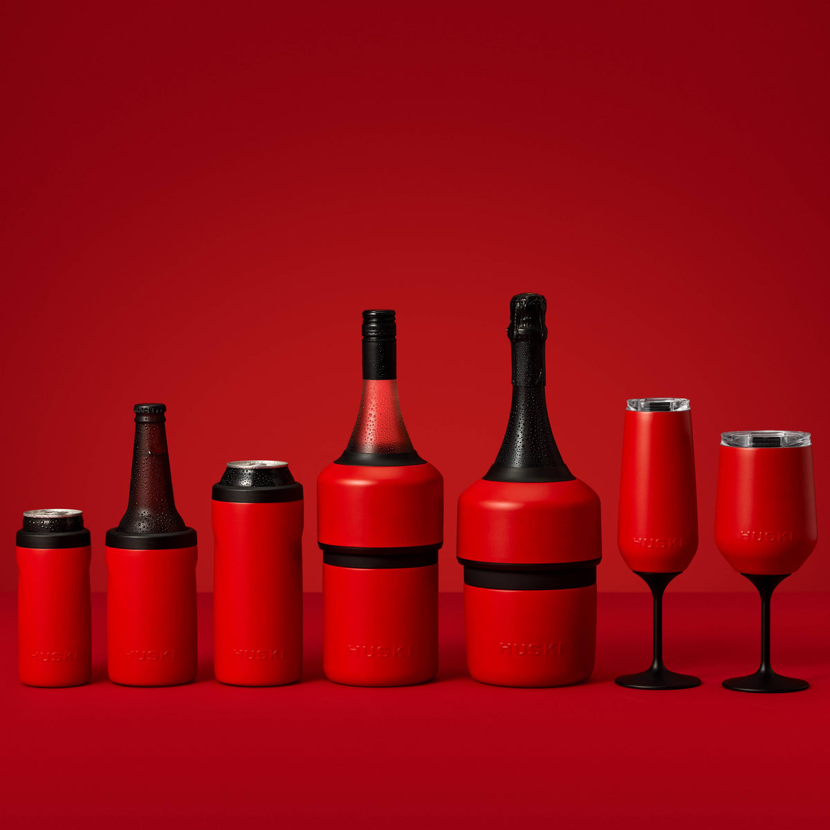 Huski Slim Can Cooler - Red (Limited Release)