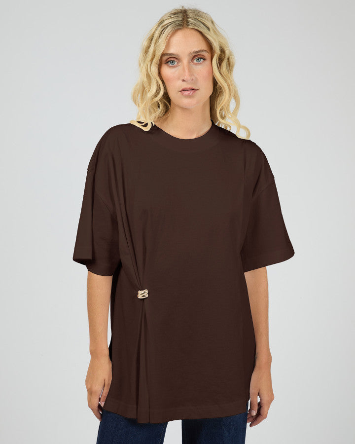 AAE Liv Gather Tee | Brown