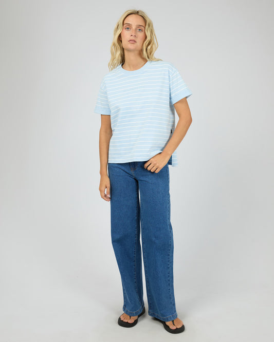 AAE Washed Stripe Tee| Ocean