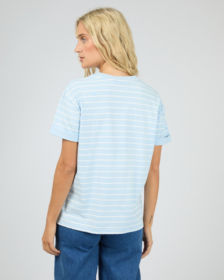 AAE Washed Stripe Tee| Ocean
