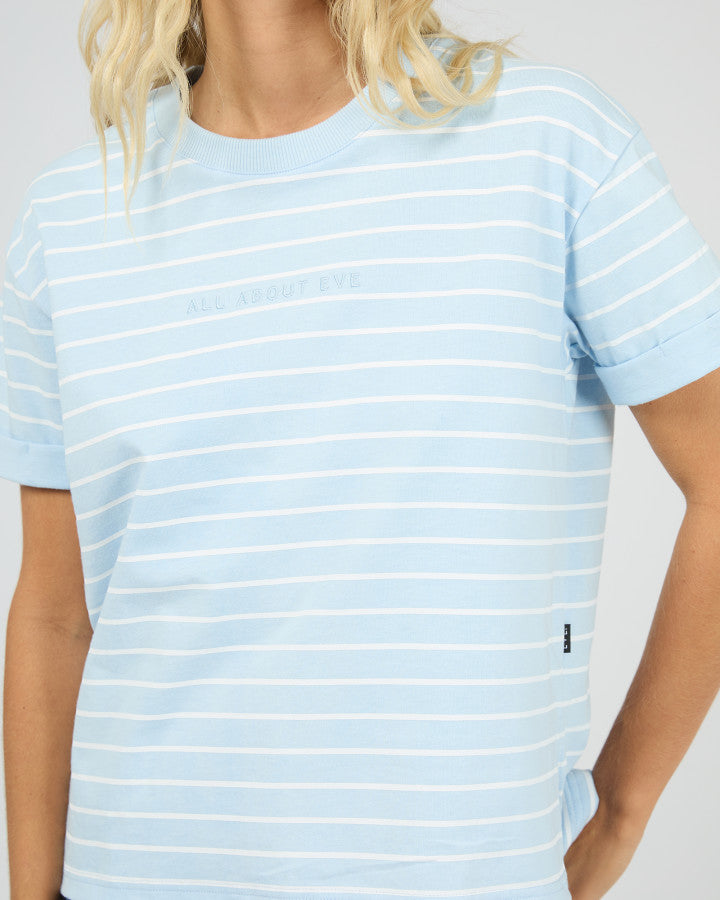 AAE Washed Stripe Tee| Ocean