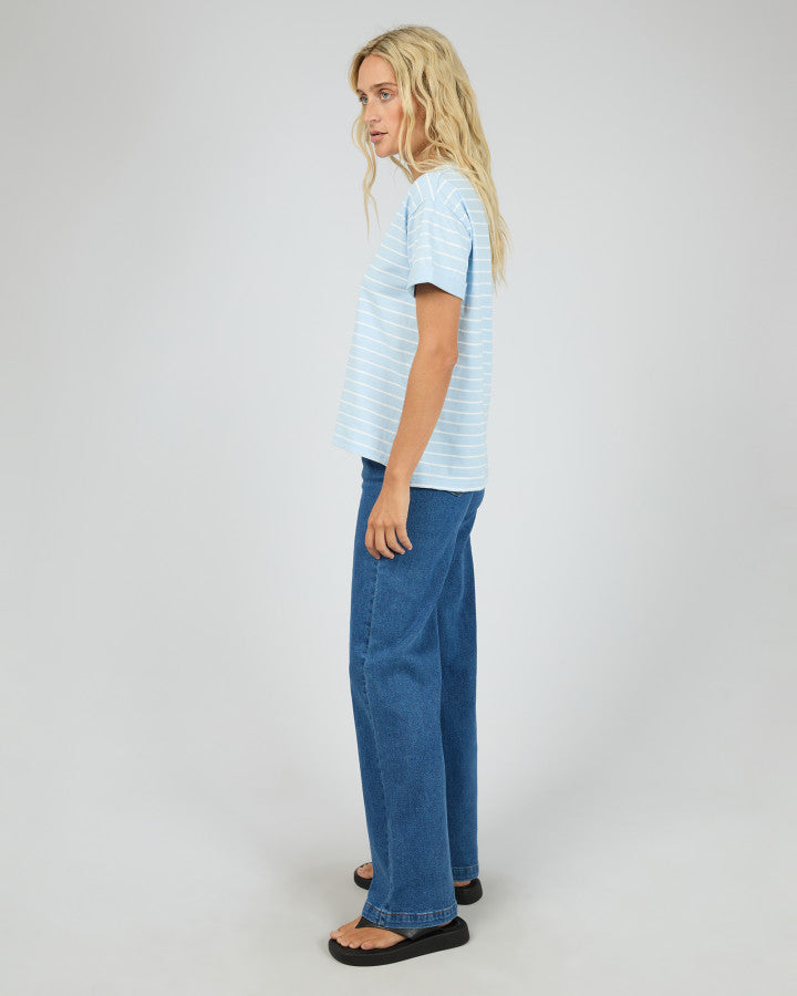 AAE Washed Stripe Tee| Ocean