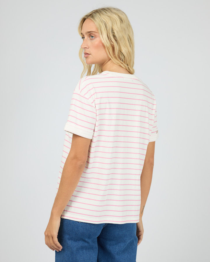 AAE Washed Stripe Tee| Orchid